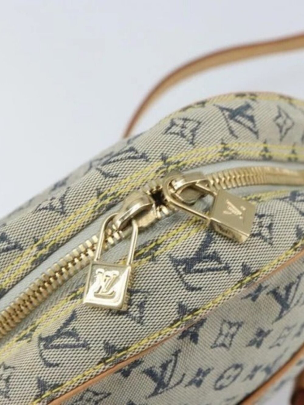 LOUIS VUITTON Monogram Mini Jeanne GM Shoulder Bag Blue M92000 LV Auth BA9672 - Picture 12 of 16